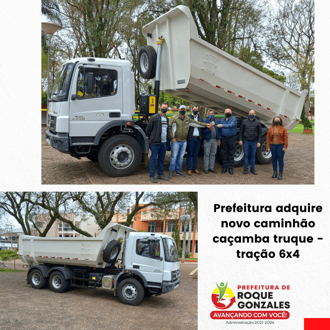 PREFEITURA ADQUIRE NOVO CAMINHÃO CAÇAMBA TRUQUE 6X4